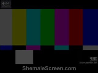 Shemale skjermen proudly offers isabele, patricia, rochele i porno scene