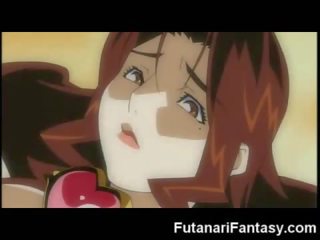 Anime futanari jizzes apie seductress