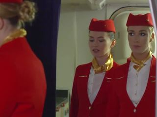 Dorcel airlines - неприличен flight attendants / неприличен flight attendants